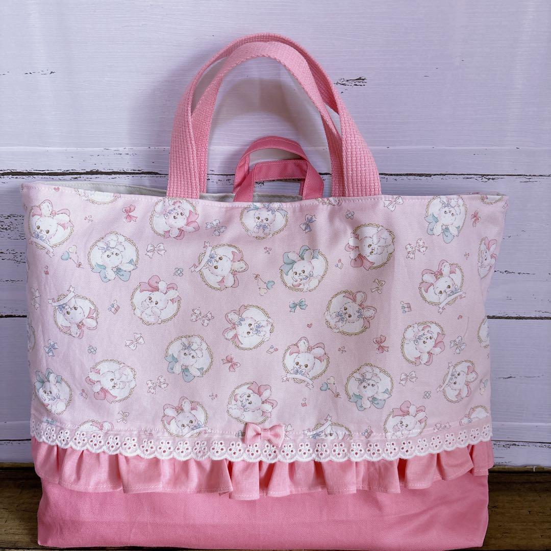 レッスンバッグ　体操服入れ　上履き入れ　お弁当セット☆うさぎ　入園入学セット