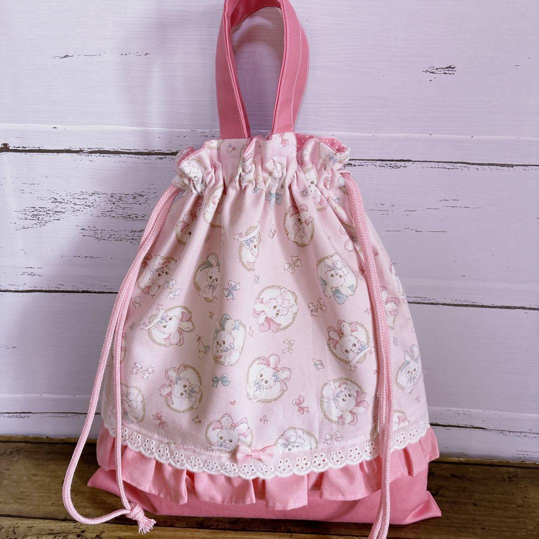 レッスンバッグ　体操服入れ　上履き入れ　お弁当セット☆うさぎ　入園入学セット