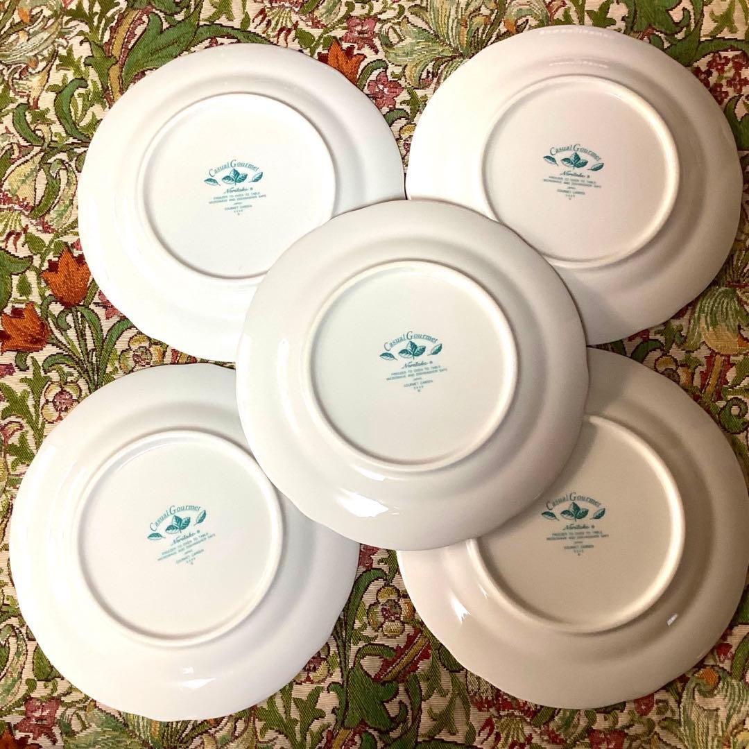 ノリタケ GOURMET GARDEN ケーキ皿5枚セット