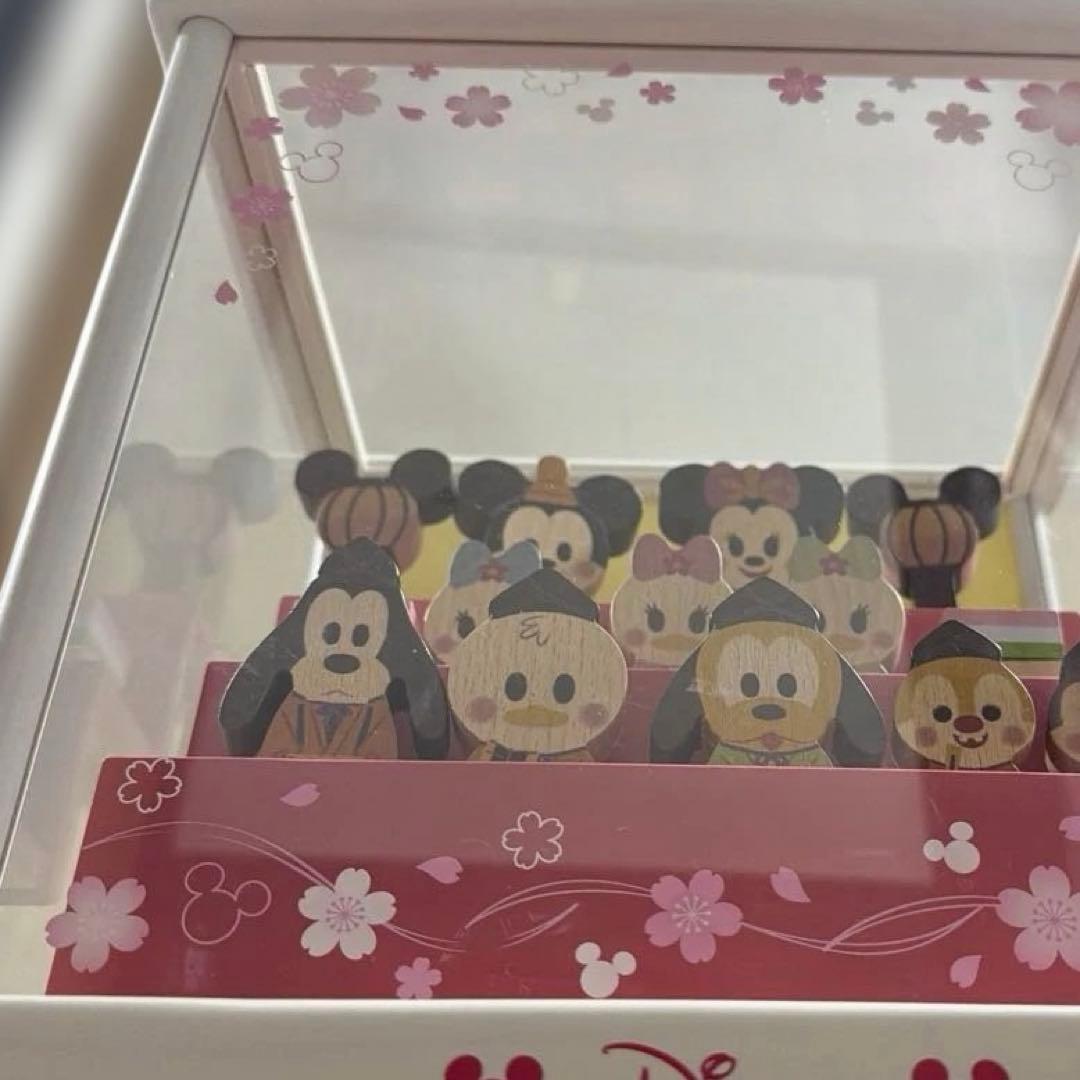 ディズニー　雛人形　透明ケース付き