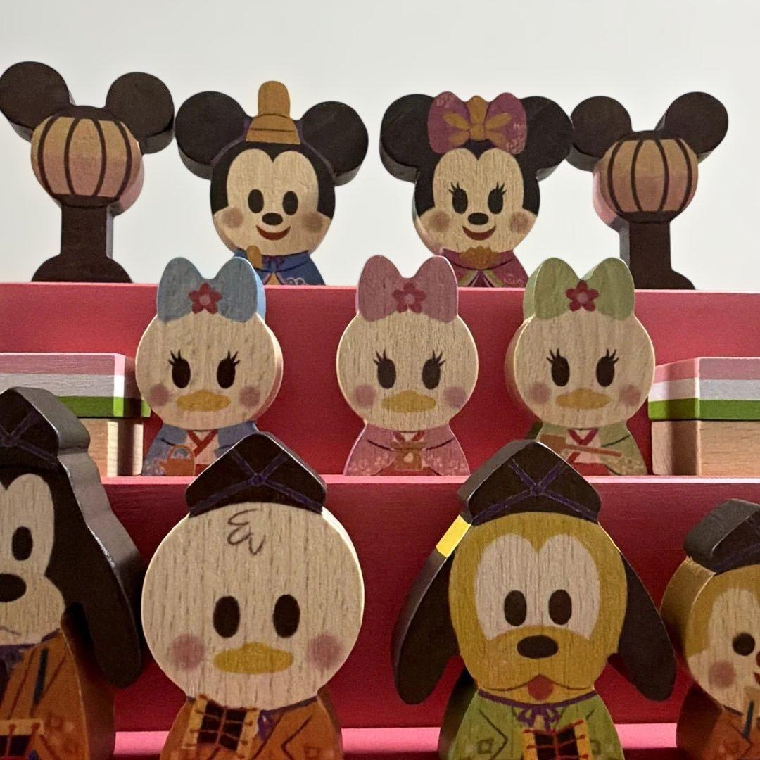 ディズニー　雛人形　透明ケース付き