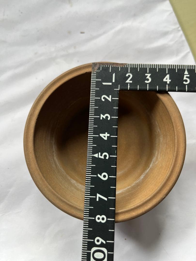陶器製彫刻入り盆栽鉢
