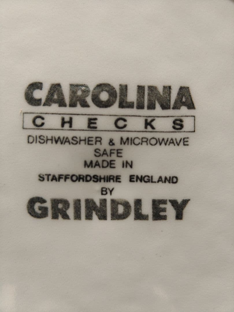 Grindley Carolina Checks 食器6枚セット イギリス製