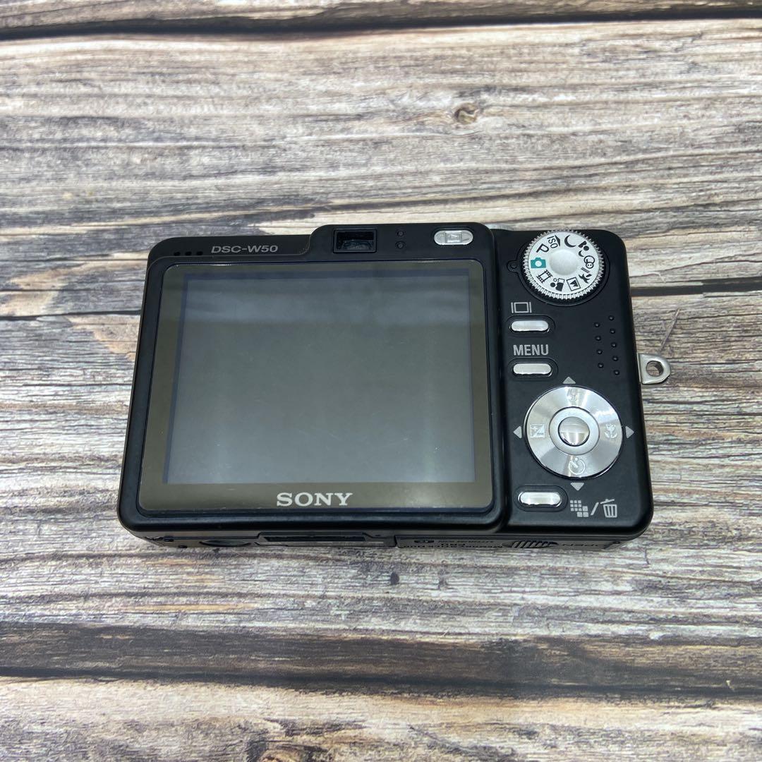 【動作確認済】SONY サイバーショット DSC-W50 デジタルカメラ 黒