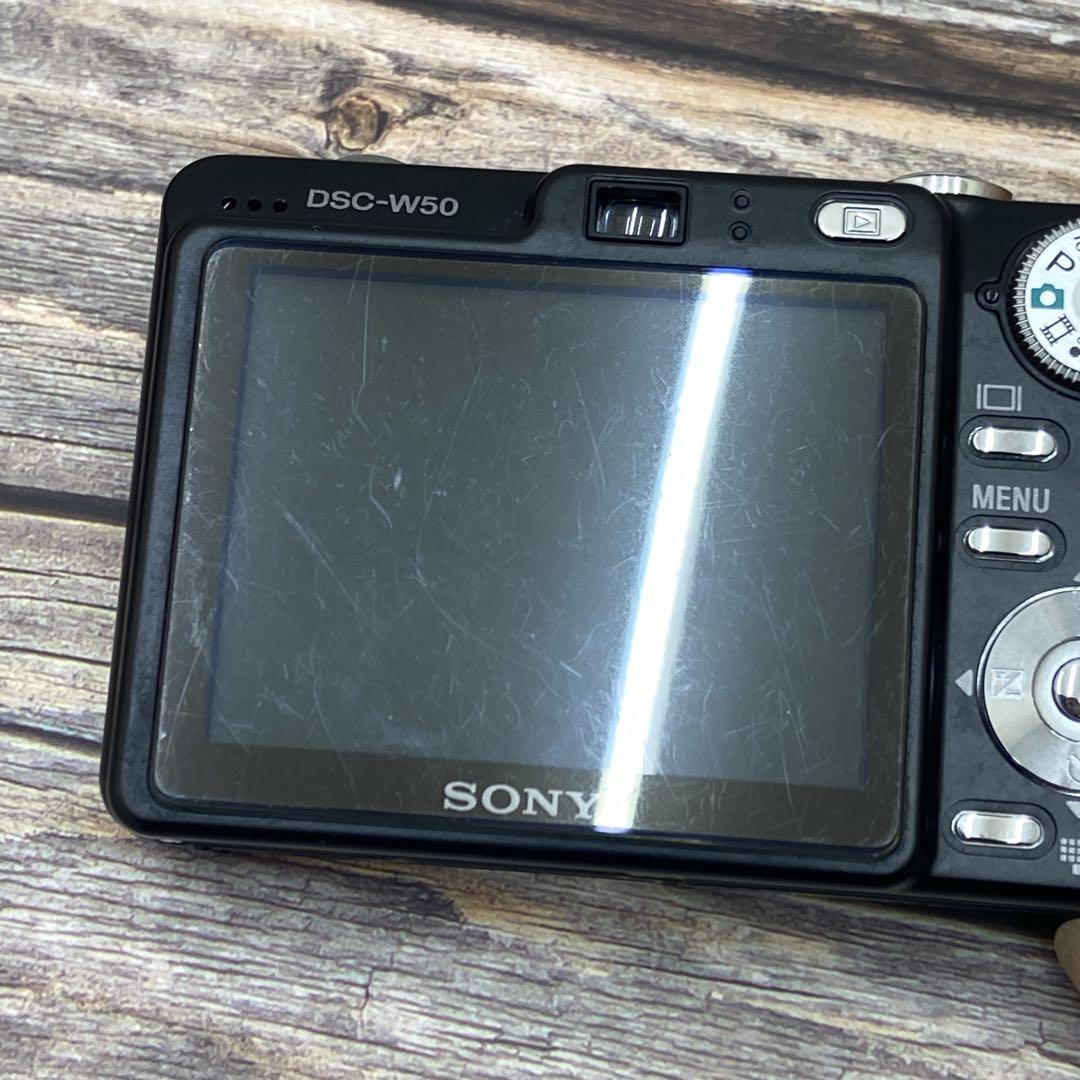 【動作確認済】SONY サイバーショット DSC-W50 デジタルカメラ 黒