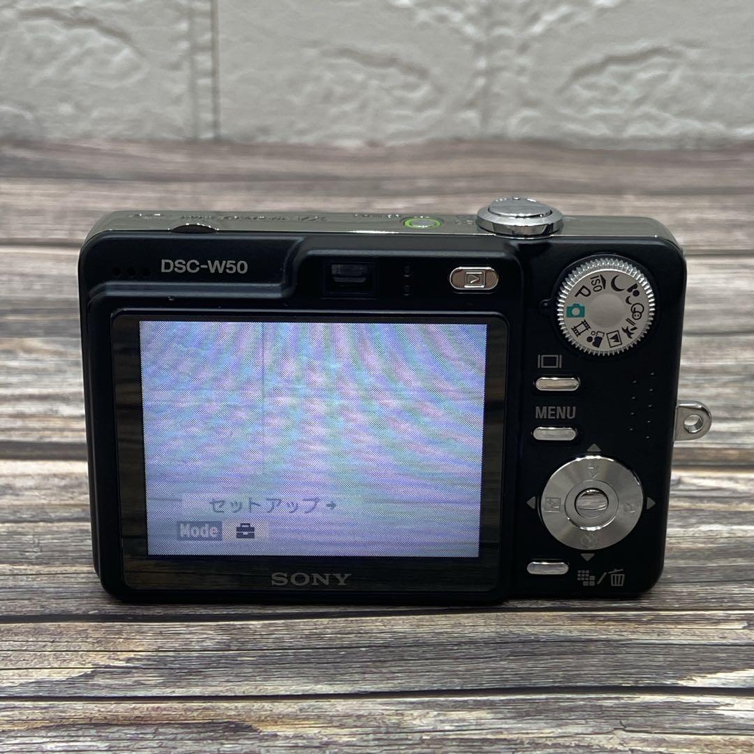 【動作確認済】SONY サイバーショット DSC-W50 デジタルカメラ 黒