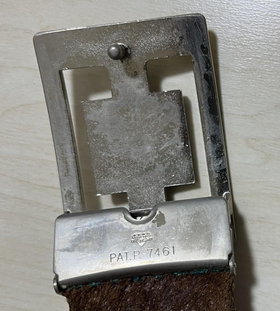 激レア珍品☆小学館 なまずマスコットマーク入りバックル ベルト ビッグコミック