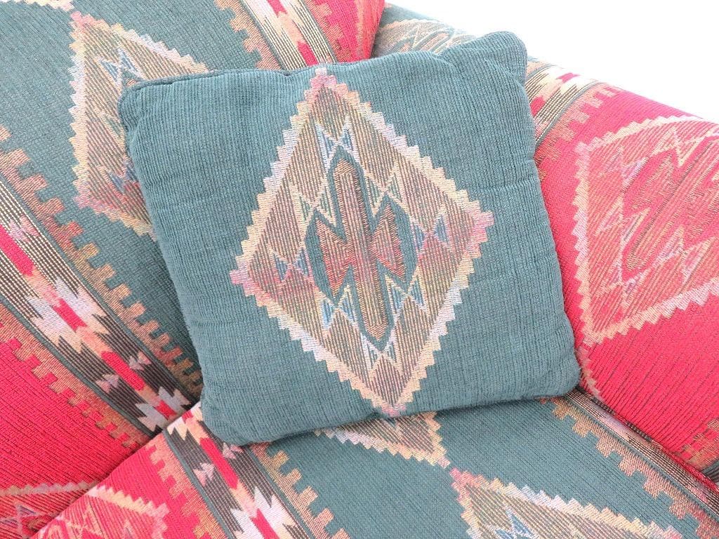 展示品　シモンズ　3人掛けソファ　キリム柄オルテガ柄ネイティブ店舗什器高級