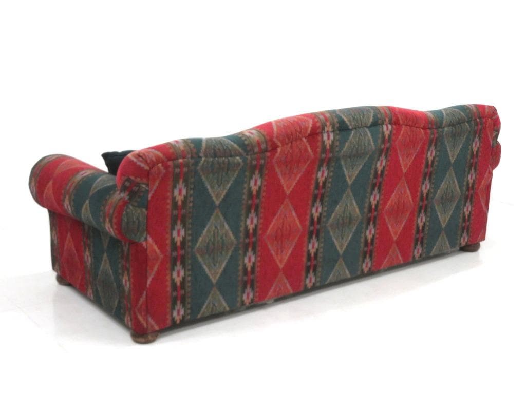 展示品　シモンズ　3人掛けソファ　キリム柄オルテガ柄ネイティブ店舗什器高級