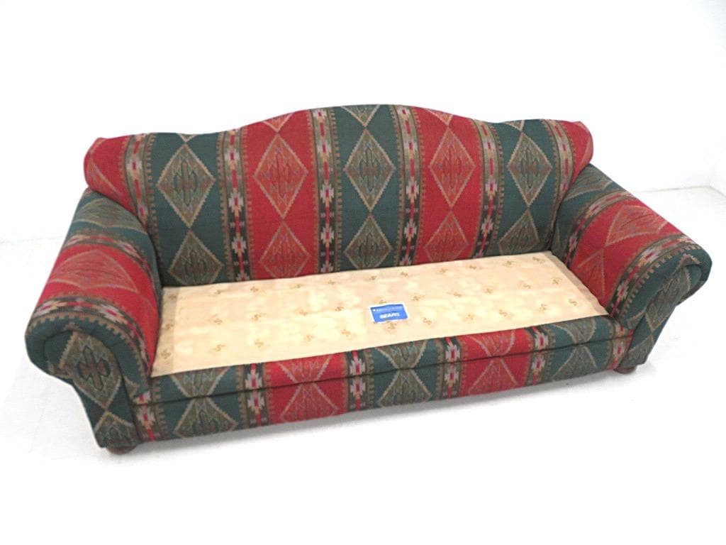 展示品　シモンズ　3人掛けソファ　キリム柄オルテガ柄ネイティブ店舗什器高級