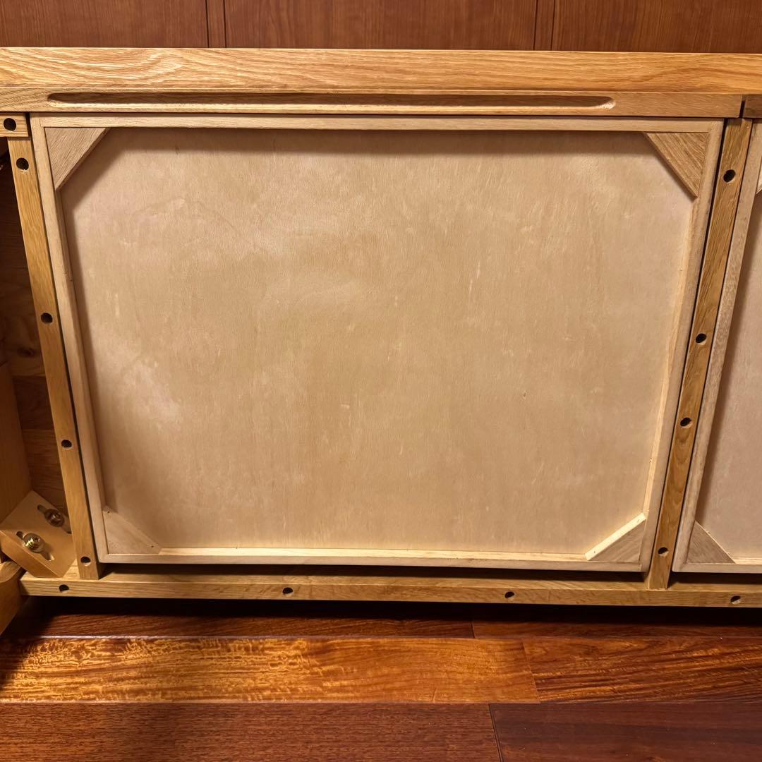 無印良品 無垢材 デスク 机 引出付 オーク材 完成品 送料込