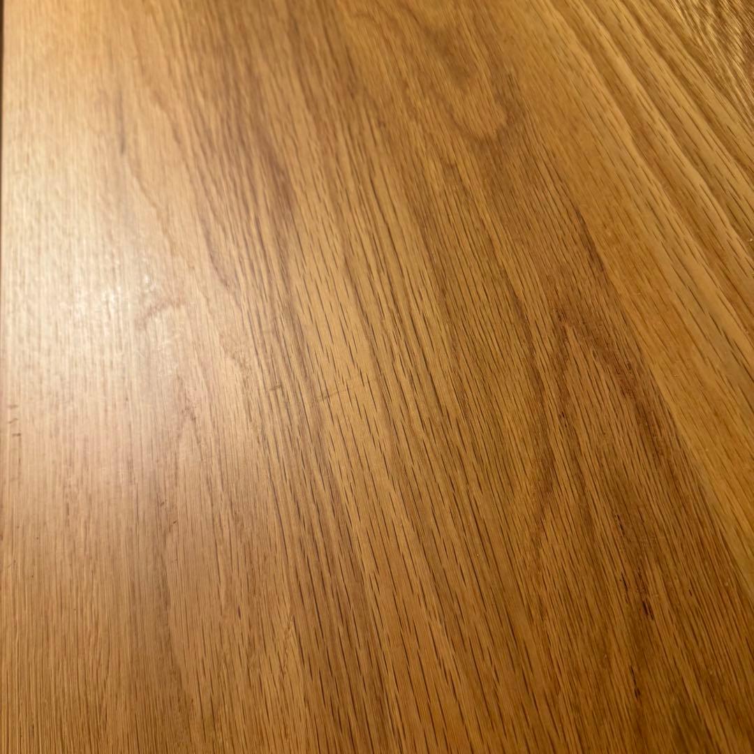 無印良品 無垢材 デスク 机 引出付 オーク材 完成品 送料込