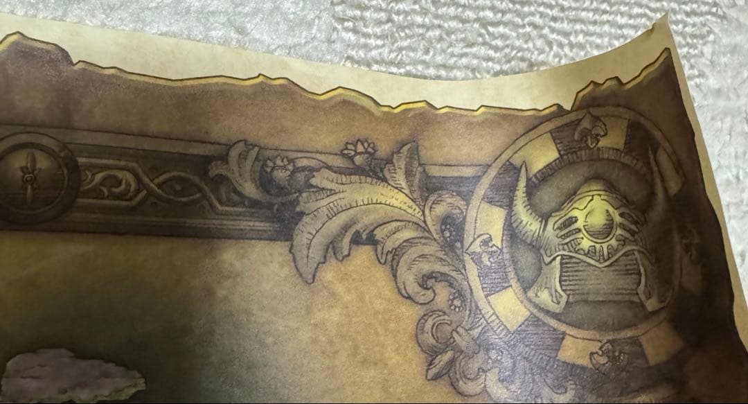 【未使用品】ドラクエ25周年 ドラクエ1、2、3 セット特典 世界地図ポスター