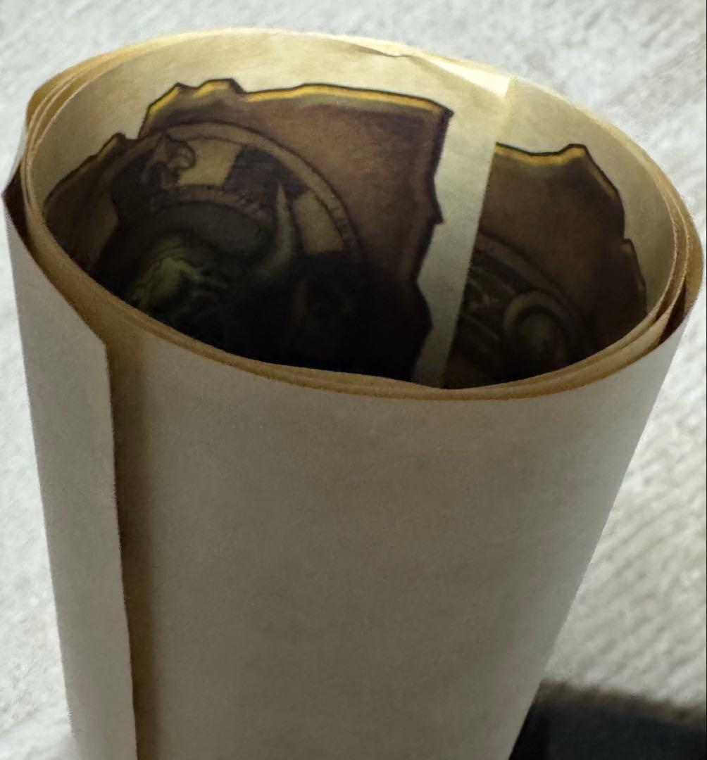 【未使用品】ドラクエ25周年 ドラクエ1、2、3 セット特典 世界地図ポスター