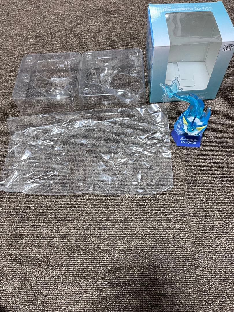 クリアフィギュア Invisible to Me シャワーズ　ポケモンセンター