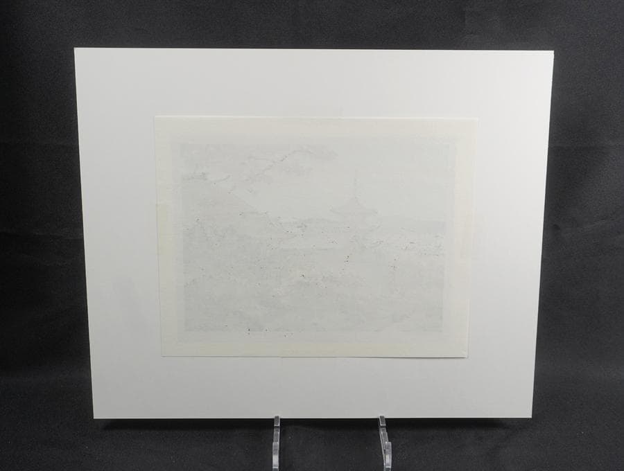 木版画家 井堂雅夫 「京の春 五十季」額装 木版画