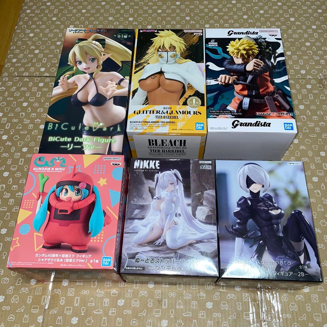 最新プライズフィギュア　まとめ売り　６個セット　ナルト　ティア　リーファ　２Ｂ