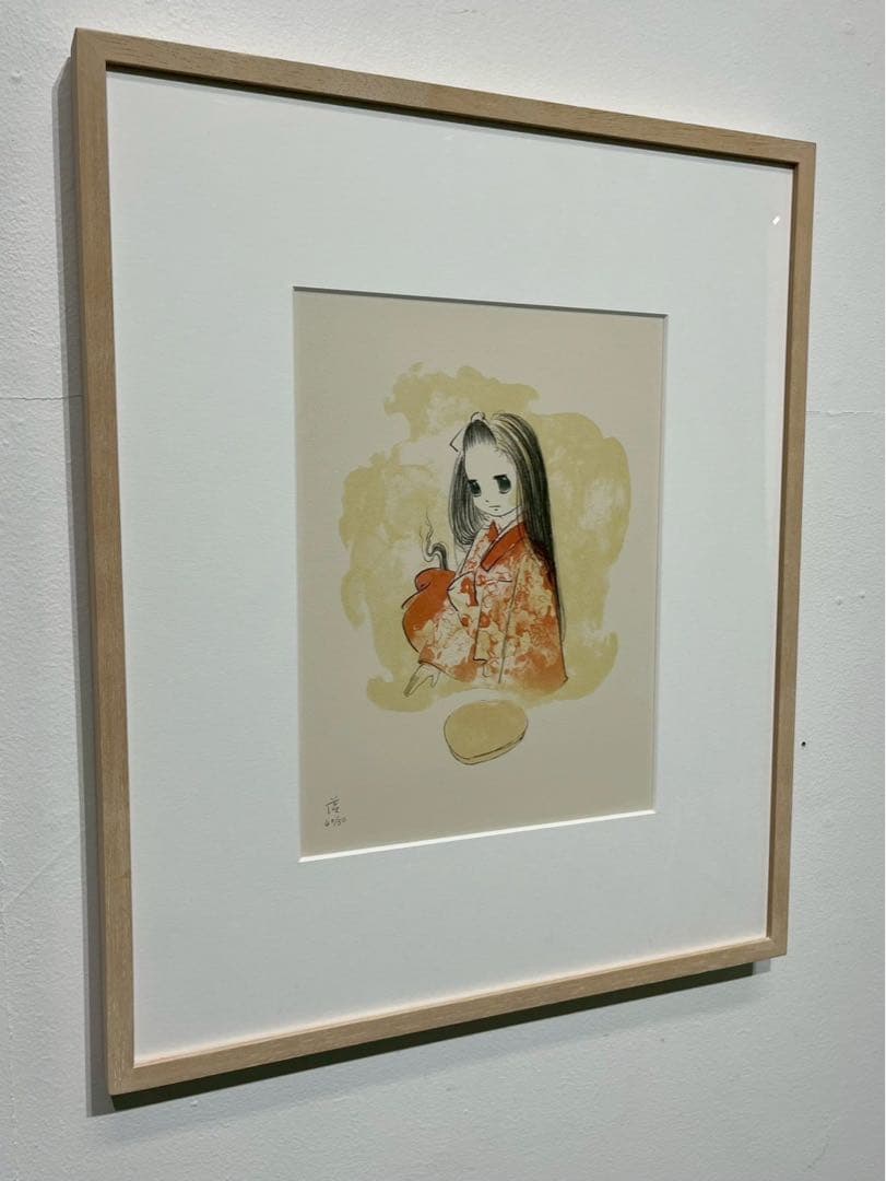 【限定50部】山口藍「あしたん」リトグラフ 真作直筆サイン入復興支援プロジェクト