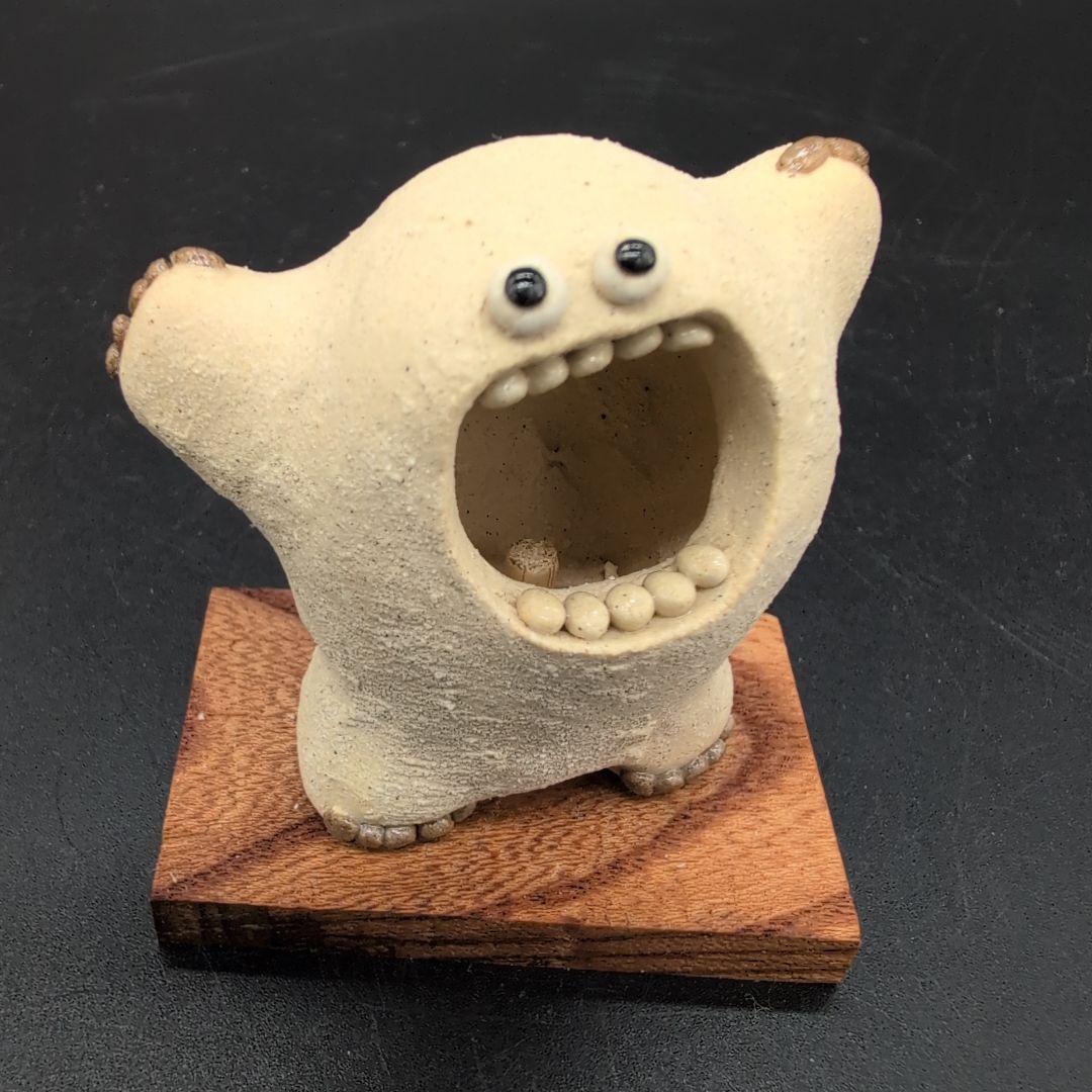 【新品未使用】癒し 雪男 (白) セット 陶器 美濃焼