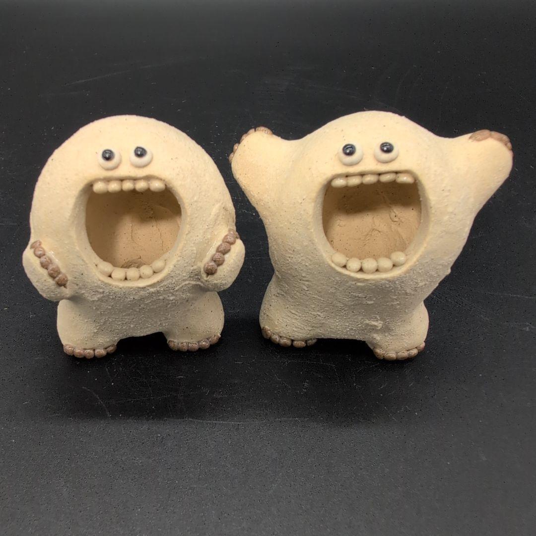 【新品未使用】癒し 雪男 (白) セット 陶器 美濃焼