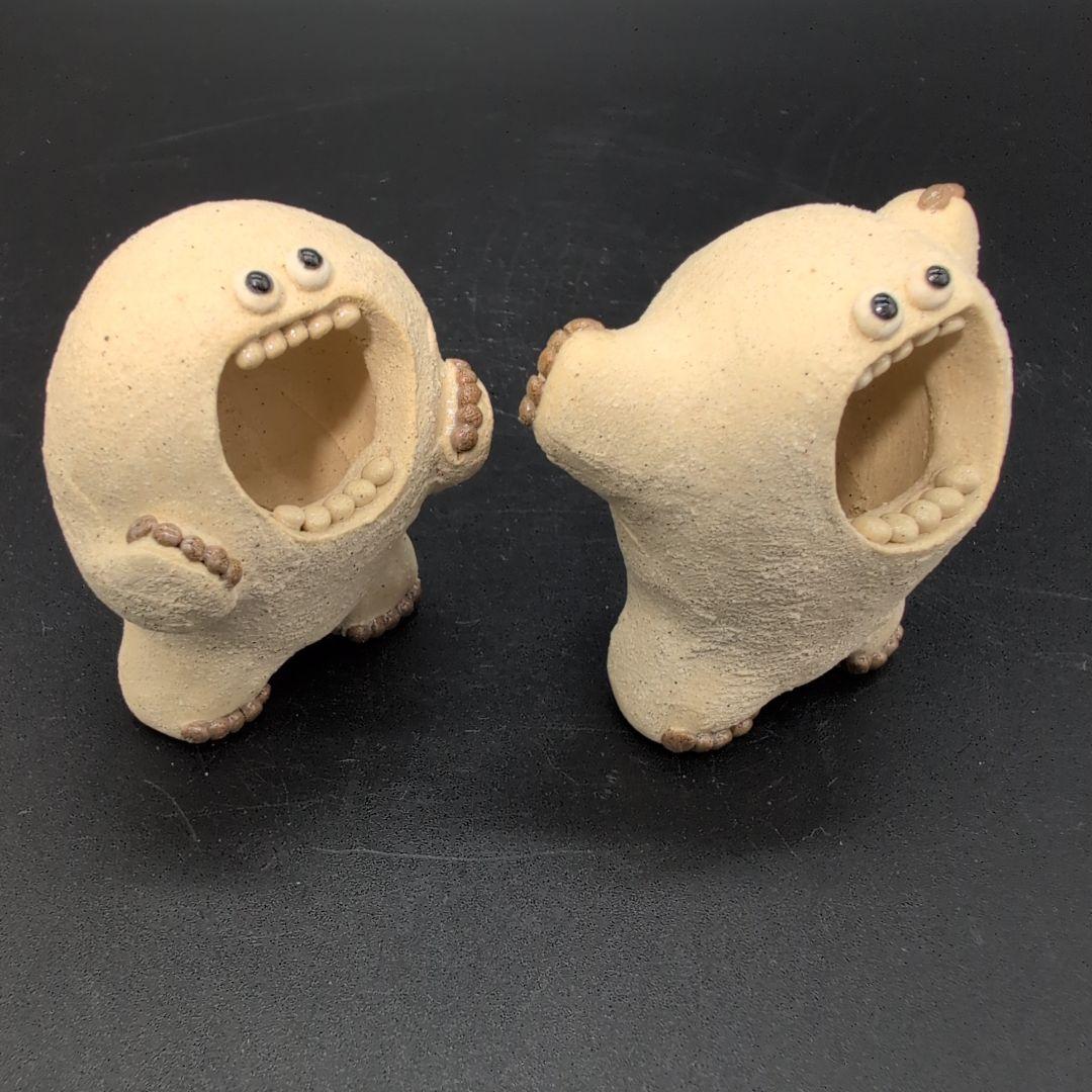 【新品未使用】癒し 雪男 (白) セット 陶器 美濃焼