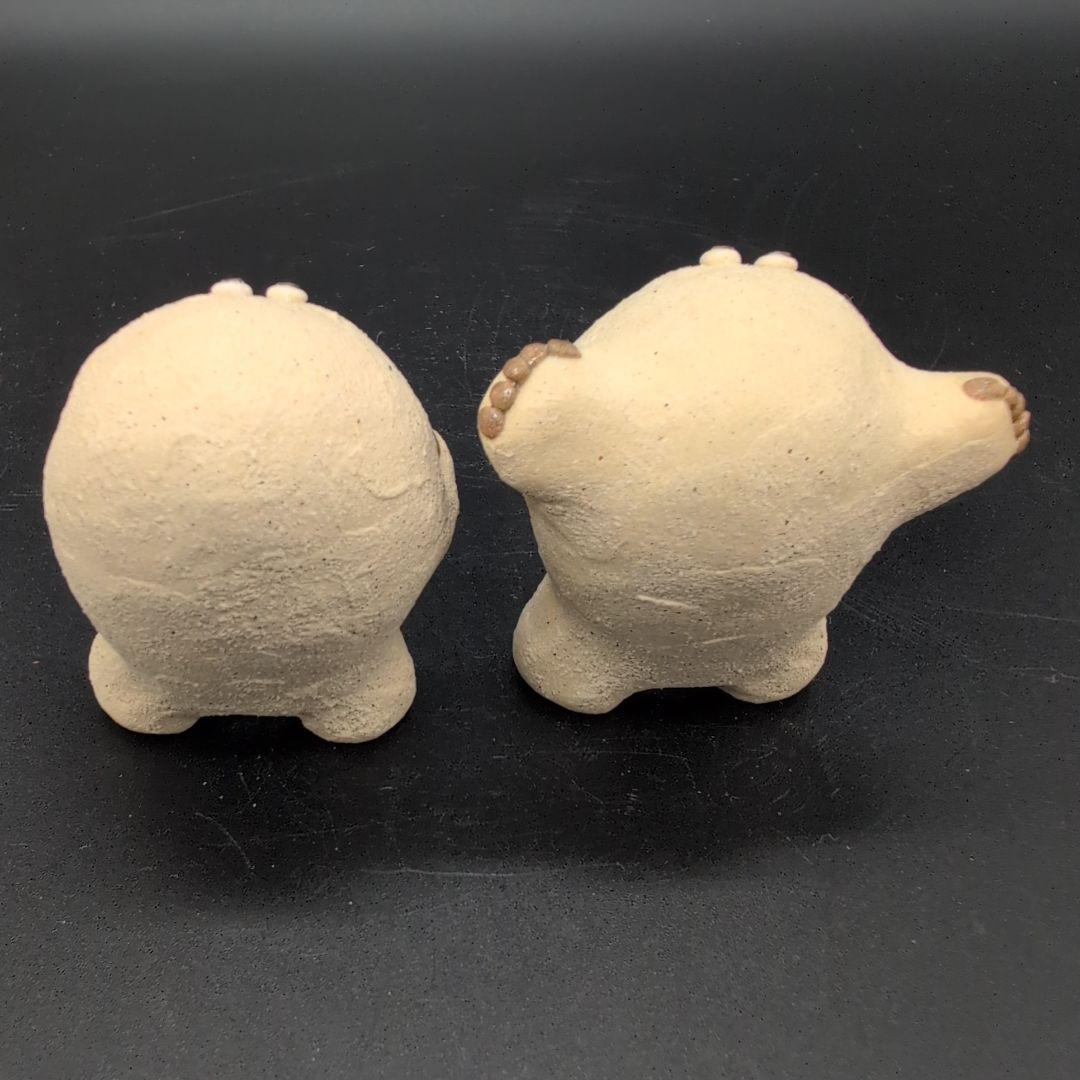 【新品未使用】癒し 雪男 (白) セット 陶器 美濃焼