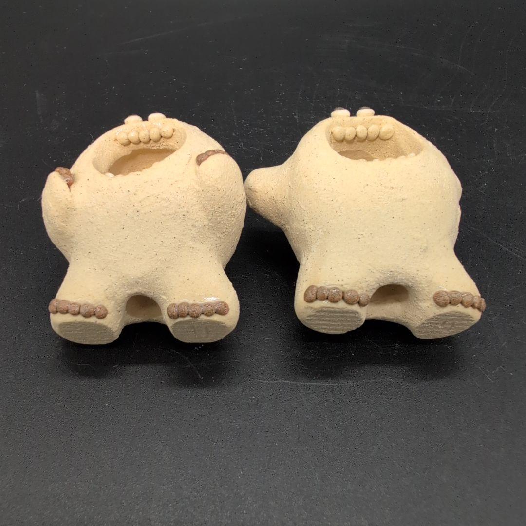 【新品未使用】癒し 雪男 (白) セット 陶器 美濃焼