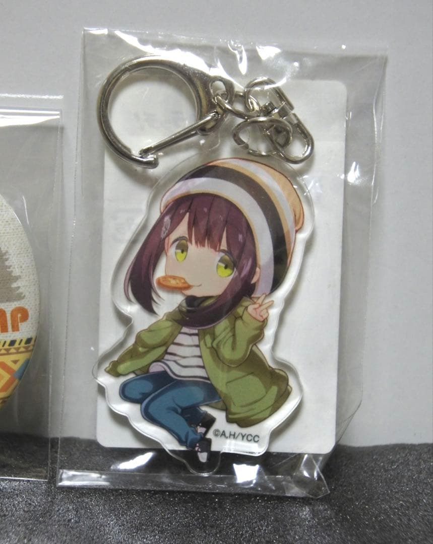 【2種セット】ゆるキャン DMMスクラッチ 缶バッジ アクキー 土岐綾乃