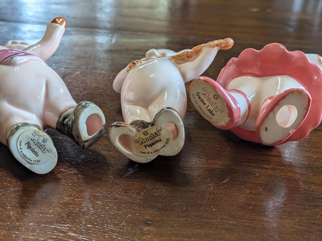 ラッキーピッグ3体！音楽祭　ダンバリーミント　ブタ　豚　陶器　ピギー