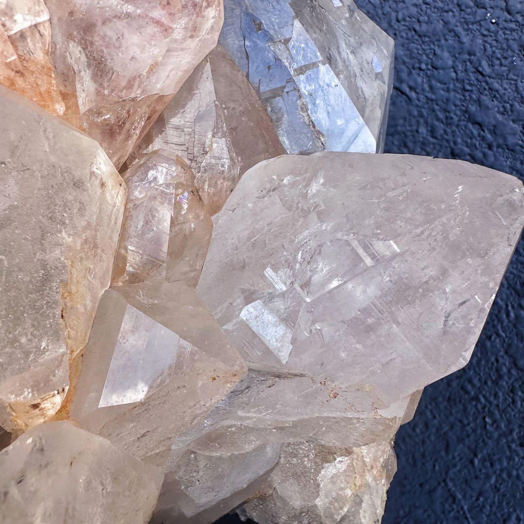 希少❗️超綺麗♡レインボー☆超強いパワー ヒマラヤ水晶 クラスター天然石A1445