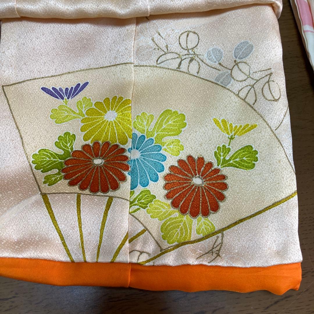 花柄着物と赤い帯12号