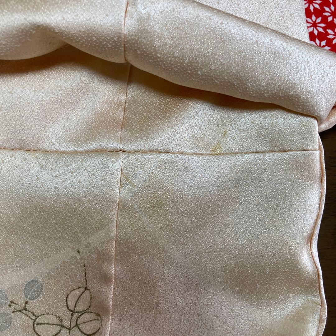 花柄着物と赤い帯12号