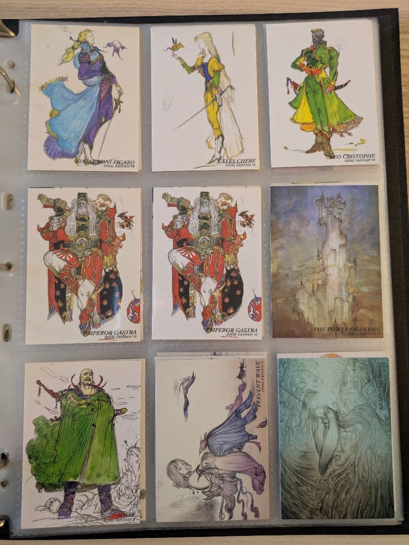 ファイナルファンタジー　アート　カード　コレクション　天野喜孝　セット　ダブり