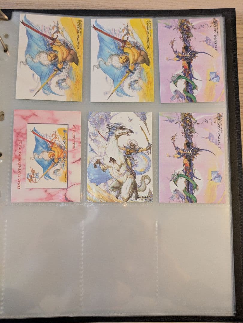 ファイナルファンタジー　アート　カード　コレクション　天野喜孝　セット　ダブり