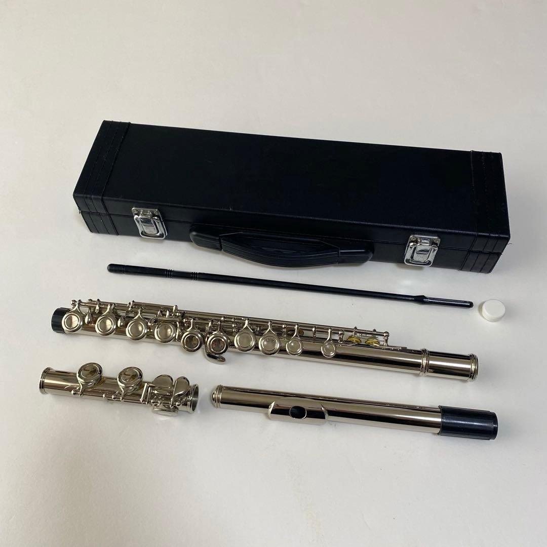 フルート　初心者　練習用　ハードケース付き　吹奏楽　学生　部活動　子供用