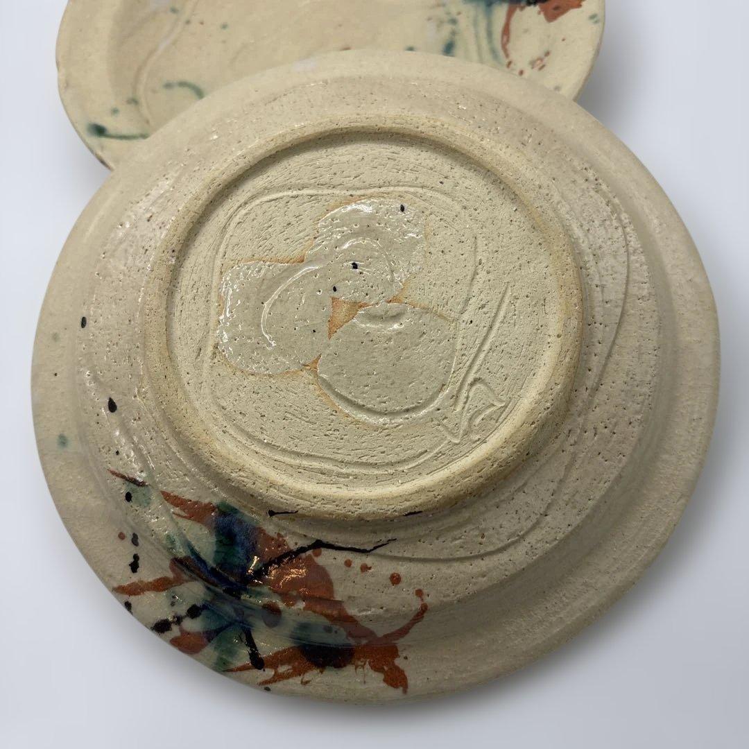 岩月武光作　弥七田織部　大皿5枚セット