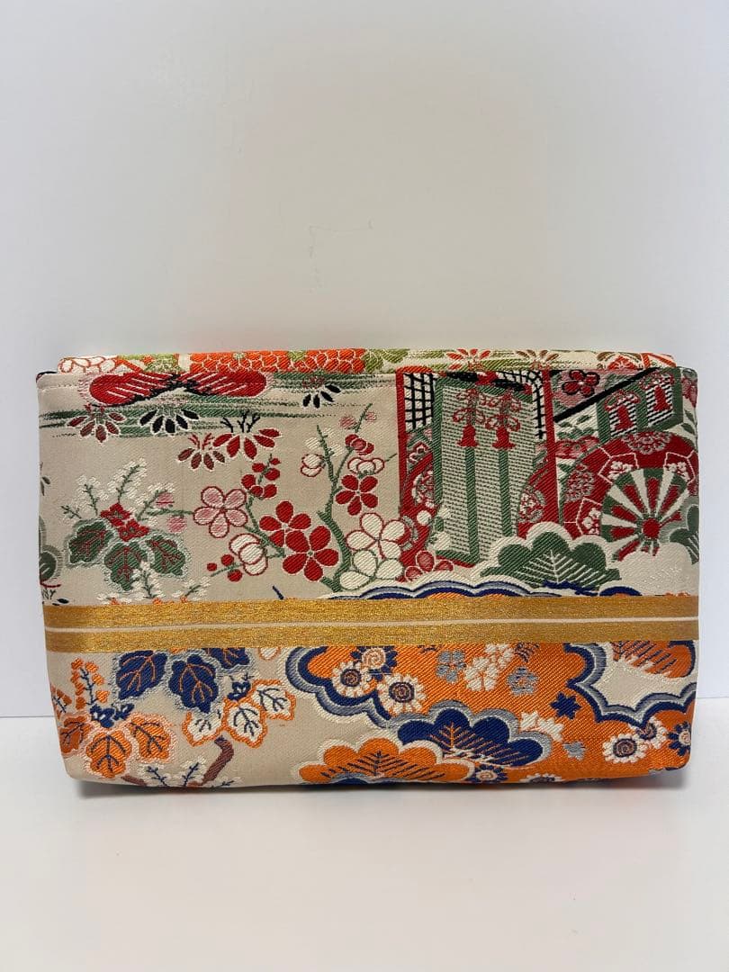 帯　リメイク　三点セット　巾着　クラッチバッグ　サコッシュ