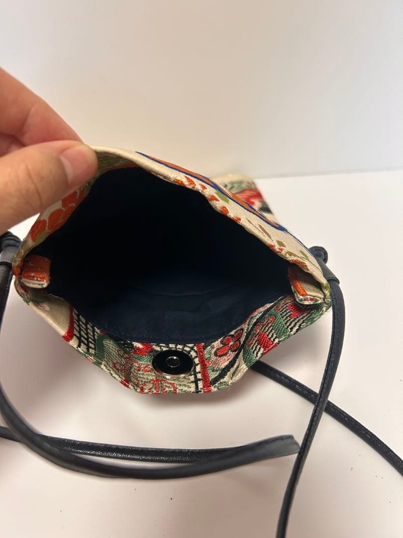 帯　リメイク　三点セット　巾着　クラッチバッグ　サコッシュ