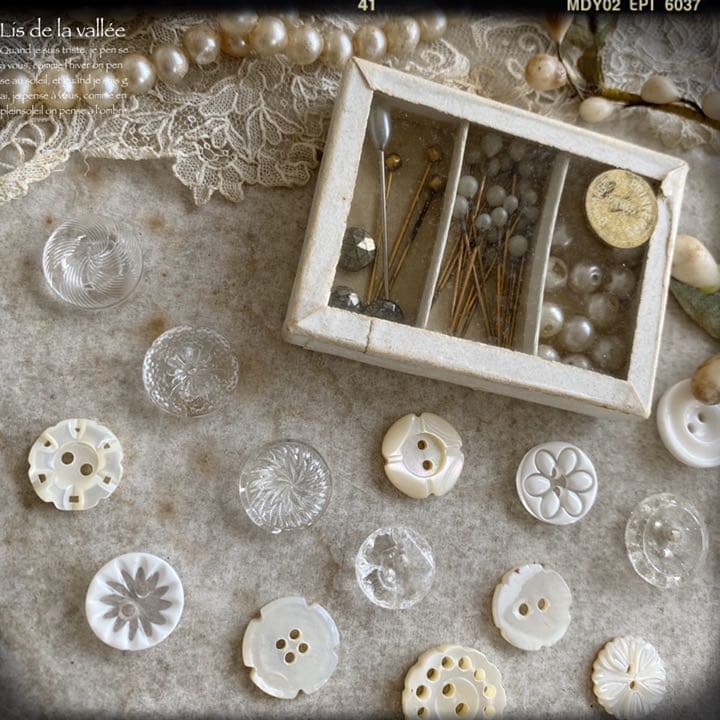 【再販】La boîte à boutons ボタンの箱 ✚⃞ྉ大小2こセット