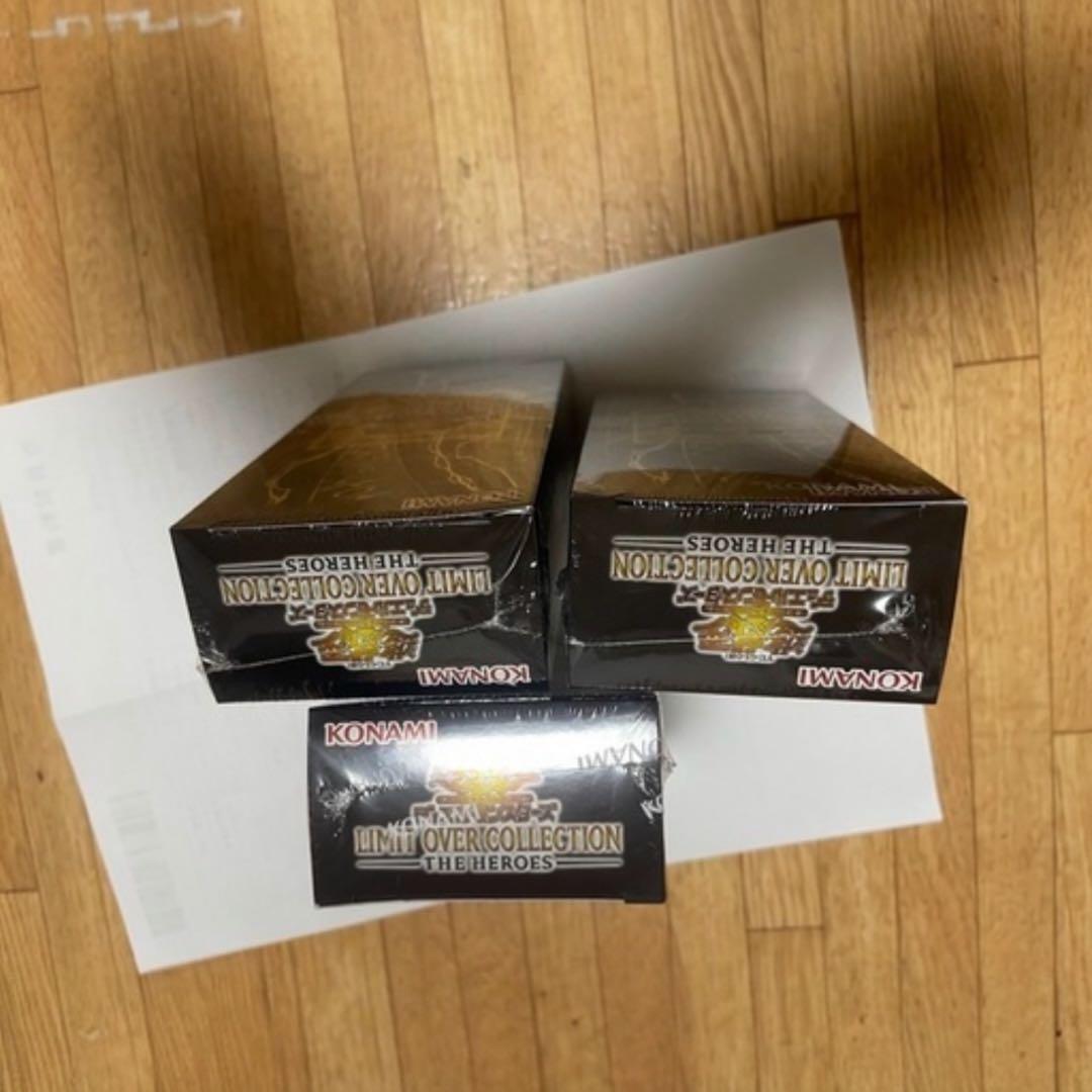 新品未開封 遊戯王リミットオーバーコレクション THE HEROES 3box