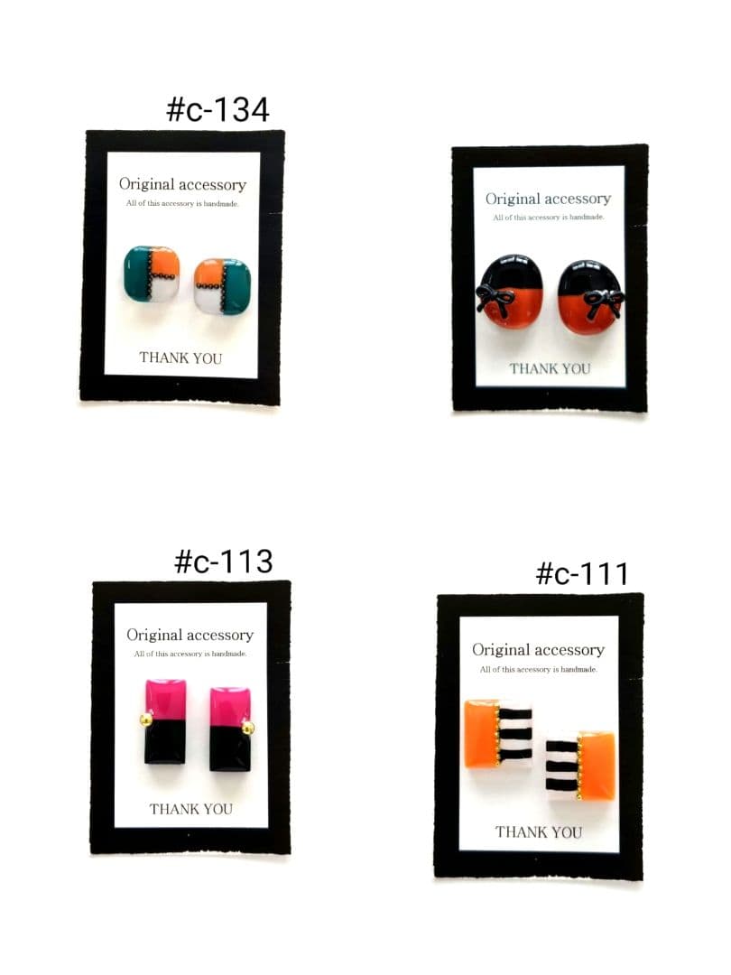 #c-51handmadeピアス/イヤリング レジンピアス/イヤリング