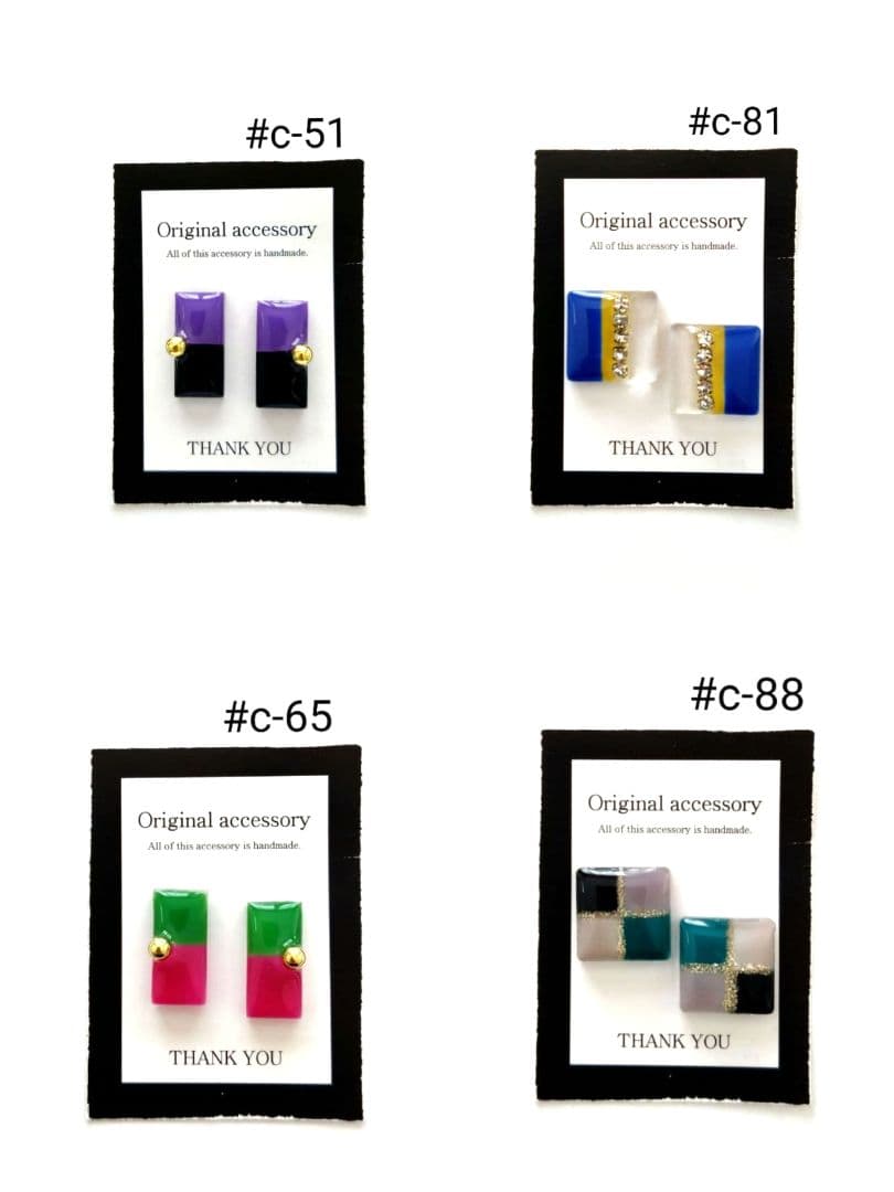#c-51handmadeピアス/イヤリング レジンピアス/イヤリング