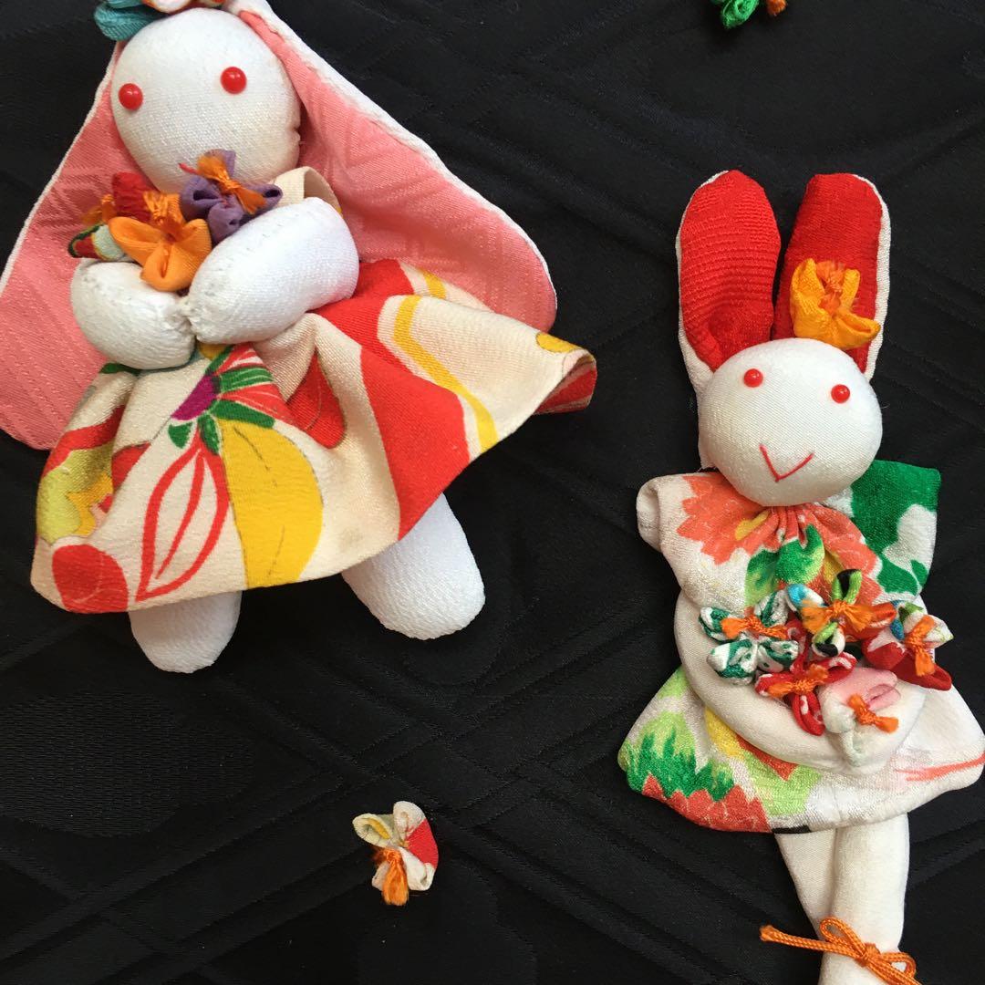 ❤️うさぎさん19匹の手作りタペストリー❤️