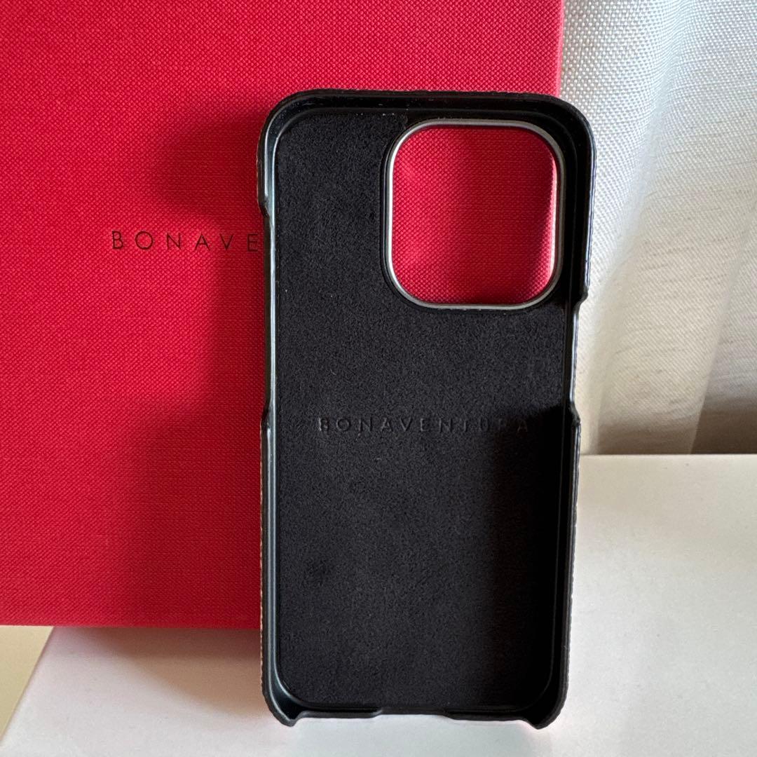 【美品】BONAVENTURA iPhone15pro レザーケース ピンク