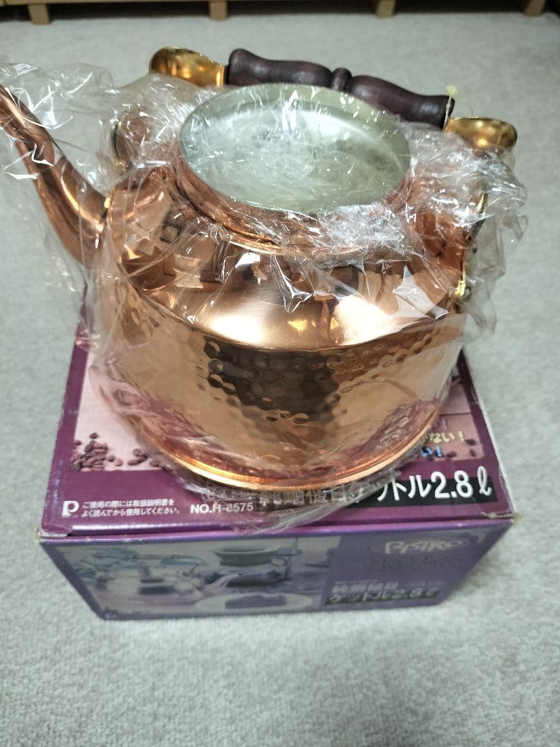 純銅　槌目　ケトル　2.8リットル