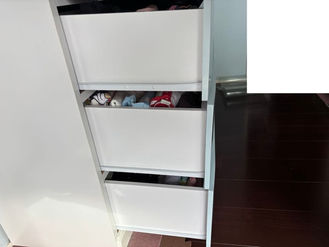 引き出し5段 水色タンス 家具 シマホ 木製 チェスト