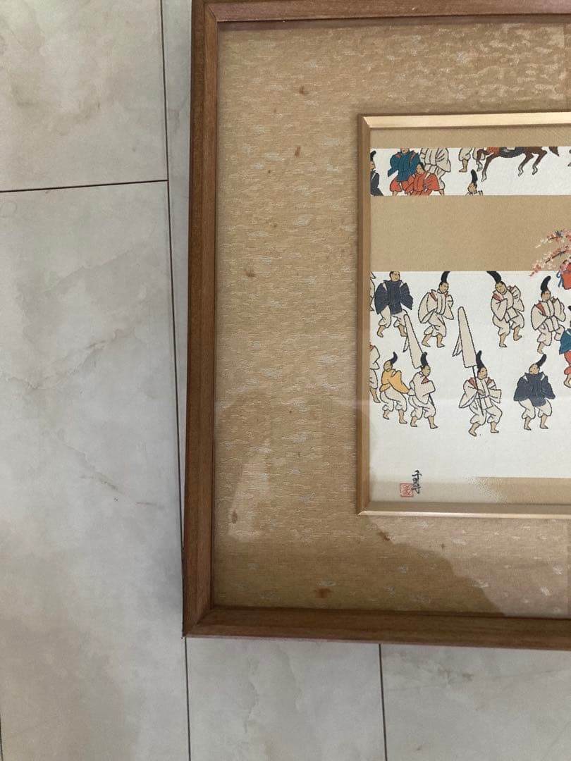 西陣織　額　近藤千尋画伯作