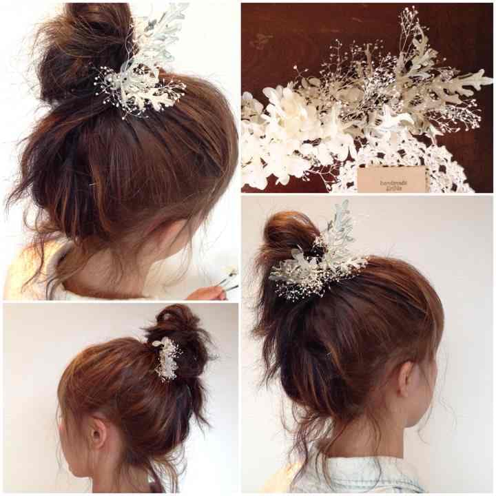 800円 本物花 髪飾り 普段使いにも オシャレさん 卒業 入学 ブライダル