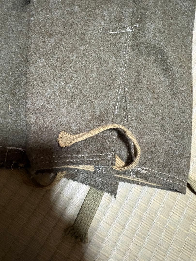 【極美品】旧日本陸軍　冬用？厚手生地ズボン【昭和19年製】