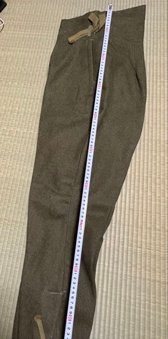 【極美品】旧日本陸軍　冬用？厚手生地ズボン【昭和19年製】